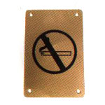 80351 Signo Al No Fumar 10x15cm Ligero Pintado