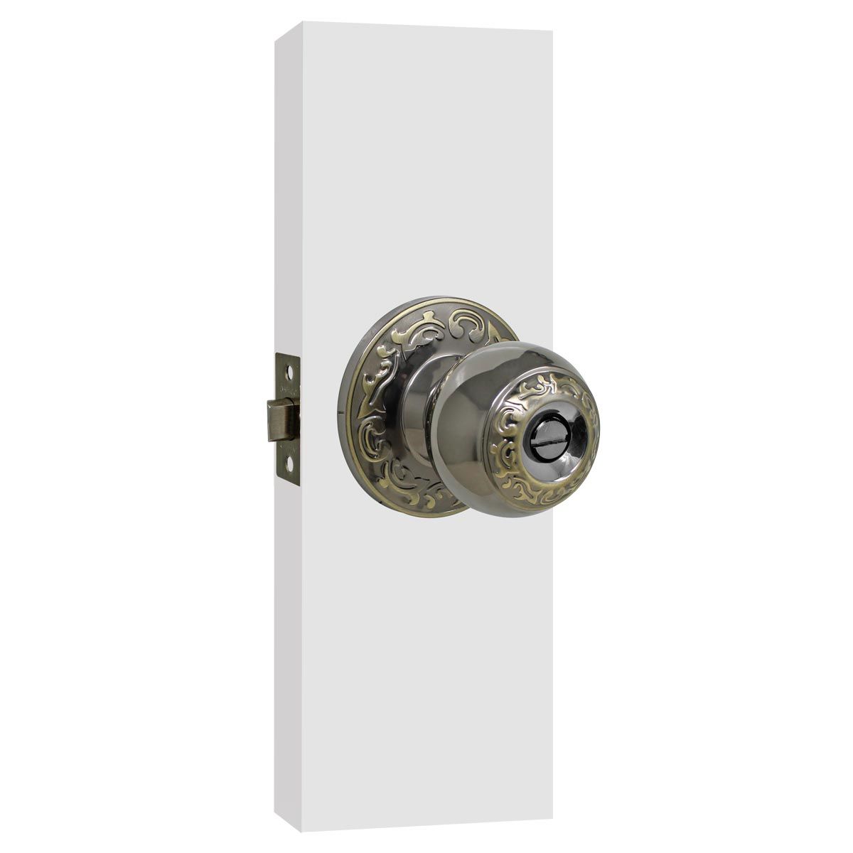 CERRADURA TOLEDO 2 LATON ANTIGUO AS 10011