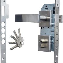 CERRADURA DELUXE MANIJA «I» ACERO INOX