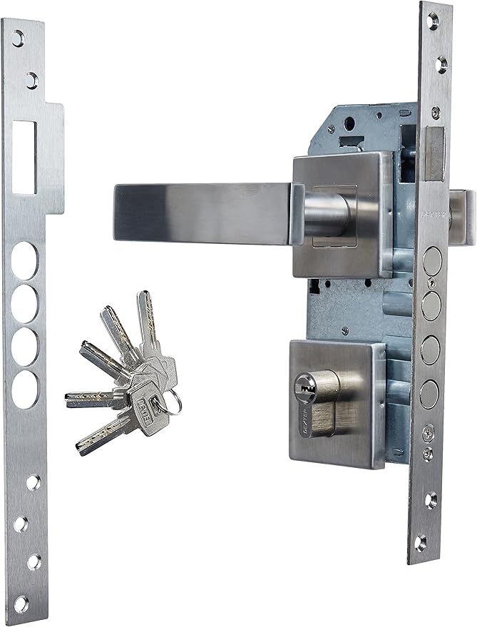CERRADURA DELUXE MANIJA "I" ACERO INOX