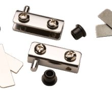 BISAGRA PARA VIDRIO CROMADA 079-0008