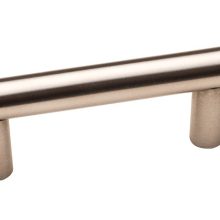 JALADERA TUBULAR HUECA ACBADO CROMO SATIN 192MM