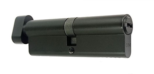 CILINDRO NEGRO LLAVE DE SEGURIDAD-MARIPOSA 100MM